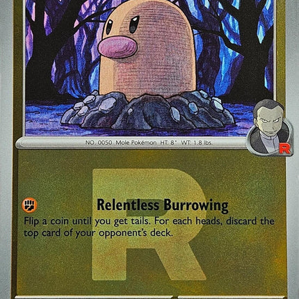 Team Rocket's Diglett (100/217) (Team Rocket) [Mega Evolution: Ascended Heroes]