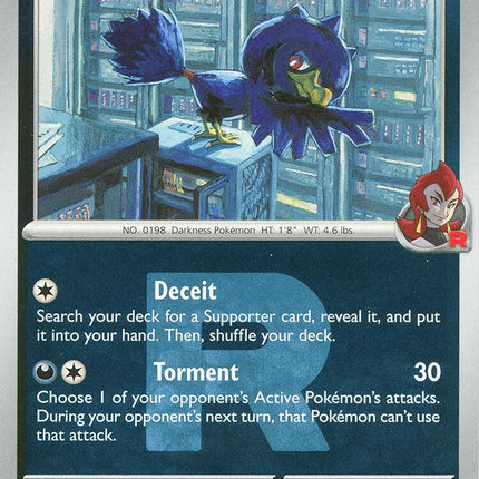 Team Rocket's Murkrow (126/217) (Team Rocket) [Mega Evolution: Ascended Heroes]