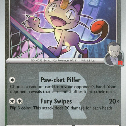 Team Rocket's Meowth (161/217) (Team Rocket) [Mega Evolution: Ascended Heroes]