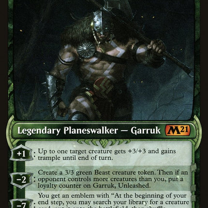 Garruk, Unleashed (Showcase) [Core Set 2021]