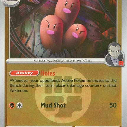 Team Rocket's Dugtrio (101/217) (Energy Symbol Pattern) [Mega Evolution: Ascended Heroes]