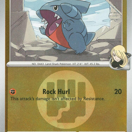 Cynthia's Gible (109/217) (Energy Symbol Pattern) [Mega Evolution: Ascended Heroes]