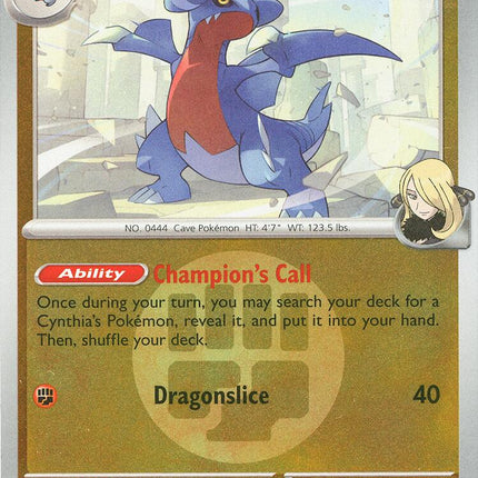 Cynthia's Gabite (110/217) (Energy Symbol Pattern) [Mega Evolution: Ascended Heroes]