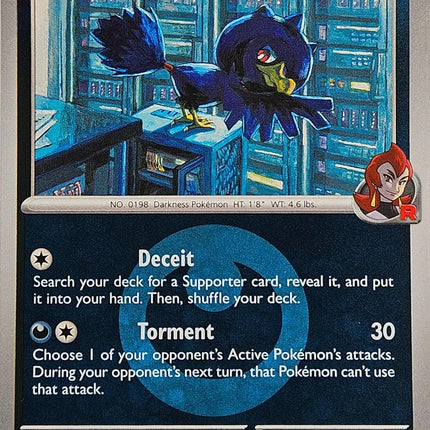 Team Rocket's Murkrow (126/217) (Energy Symbol Pattern) [Mega Evolution: Ascended Heroes]