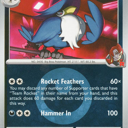 Team Rocket's Honchkrow (127/217) (Energy Symbol Pattern) [Mega Evolution: Ascended Heroes]