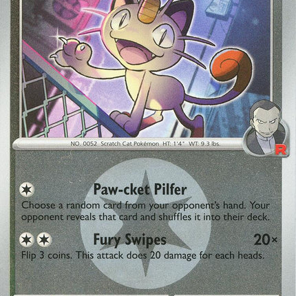 Team Rocket's Meowth (161/217) (Energy Symbol Pattern) [Mega Evolution: Ascended Heroes]