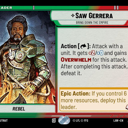 Saw Gerrera - Bring Down the Empire (1/264) (1/264) [A Lawless Time]