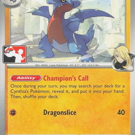 Cynthia's Gabite (103/182) [Prize Pack Series Eight]