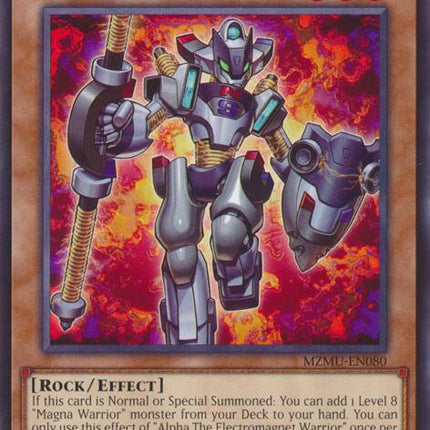 Alpha The Electromagnet Warrior [MZMU-EN080] Rare