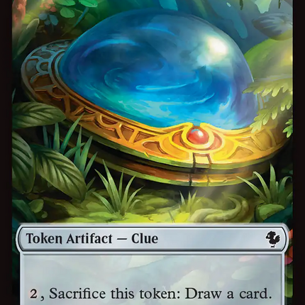 Clue // Treasure Double-Sided Token (Surge Foil) [FINAL FANTASY Commander Tokens]