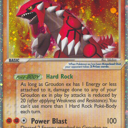 Groudon ex (93/100) [EX: Crystal Guardians]