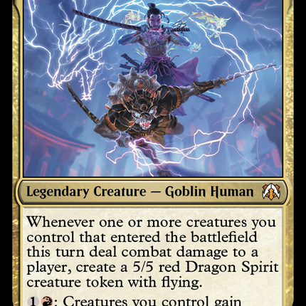 Goro-Goro and Satoru [March of the Machine Commander Prerelease Promos]