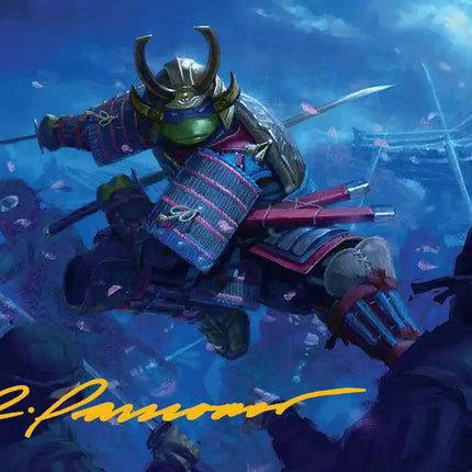 Leonardo, Sewer Samurai Art Card (1/54) (Gold-Stamped Signature) [Teenage Mutant Ninja Turtles Art Series]