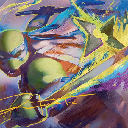 Leonardo's Technique Art Card (Gold-Stamped Signature) [Teenage Mutant Ninja Turtles Art Series]