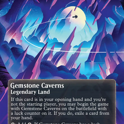 Gemstone Caverns (0151) (Borderless) (Galaxy Foil) [Edge of Eternities: Stellar Sights]