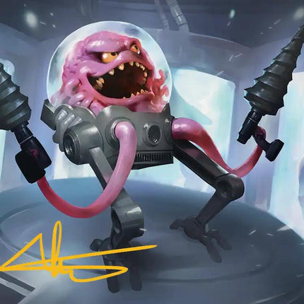 Krang, Master Mind Art Card (4/54) (Gold-Stamped Signature) [Teenage Mutant Ninja Turtles Art Series]