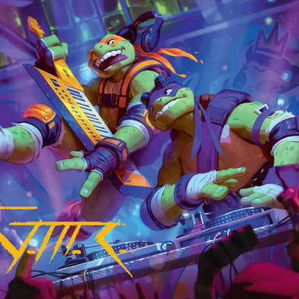 Mikey & Don, Party Planners Art Card (Gold-Stamped Signature) [Teenage Mutant Ninja Turtles Art Series]
