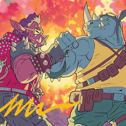 Bebop & Rocksteady Art Card (Gold-Stamped Signature) [Teenage Mutant Ninja Turtles Art Series]