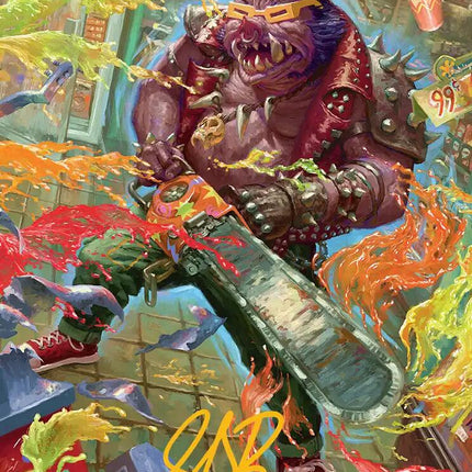 Bebop, Porcine Punk Art Card (Gold-Stamped Signature) [Teenage Mutant Ninja Turtles Art Series]