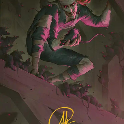 Rat King, the Chaosbringer Art Card (Gold-Stamped Signature) [Teenage Mutant Ninja Turtles Art Series]