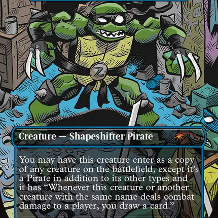 Slash, Evil Turtle from Dimension X - Pirated Copy [Secret Lair Drop Series]