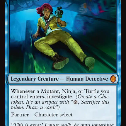 April O'Neil, Live on the Scene (Surge Foil) [Teenage Mutant Ninja Turtles Commander]