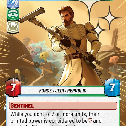 Obi-Wan Kenobi - Protector of Felucia (538) (Hyperspace Foil) (538) [A Lawless Time]