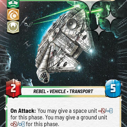 Millennium Falcon - Dodging Patrols (570) (Hyperspace Foil) (570) [A Lawless Time]
