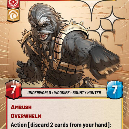 Krrsantan - Hit and Run (586) (Hyperspace Foil) (586) [A Lawless Time]