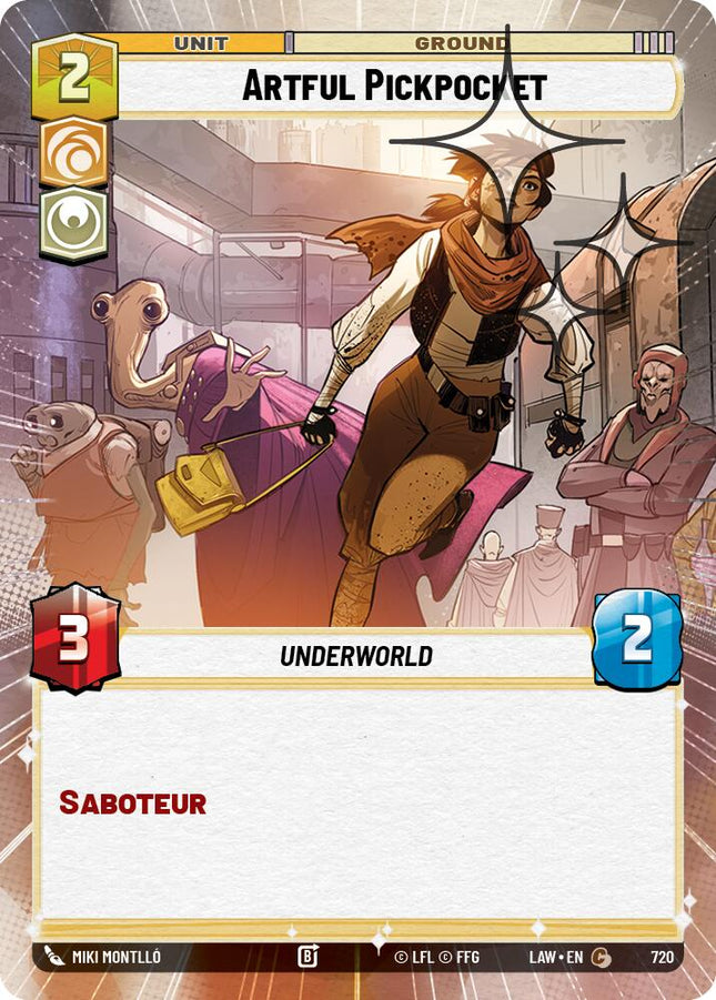 Artful Pickpocket (720) (Hyperspace Foil) (720) [A Lawless Time]