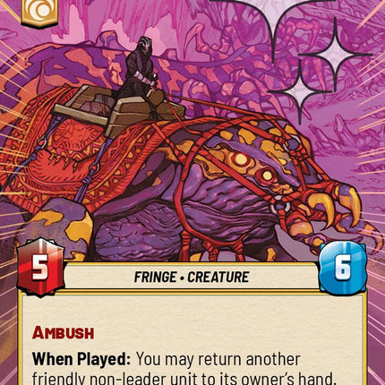 Milodon Rider (742) (Hyperspace Foil) (742) [A Lawless Time]