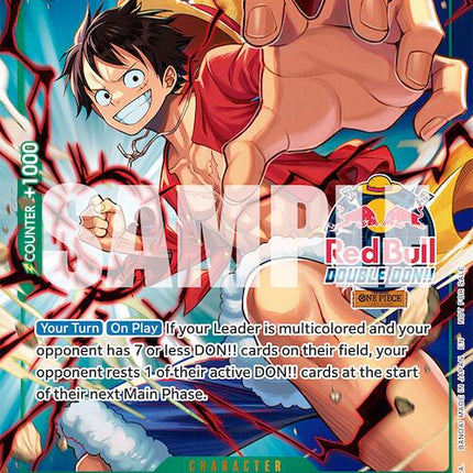Monkey.D.Luffy (Red Bull Double Don!!) (Winner) [One Piece Promotion Cards]