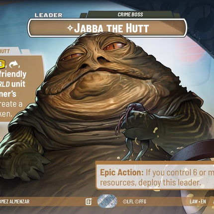 Jabba the Hutt - Crime Boss (Showcase) (781) (781) [A Lawless Time]