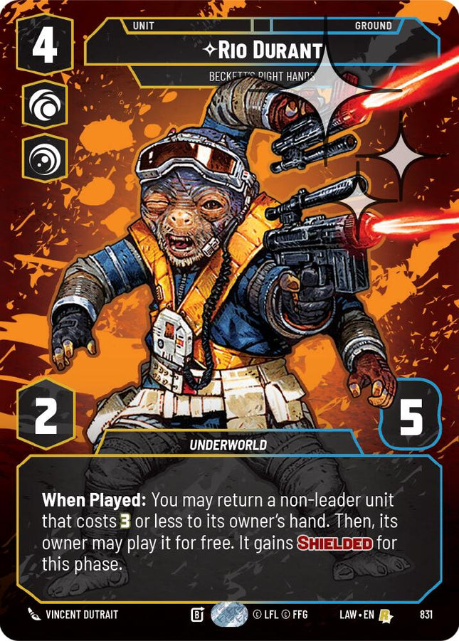 Rio Durant - Beckett's Right Hands (Prestige Foil) (831) (831) [A Lawless Time]