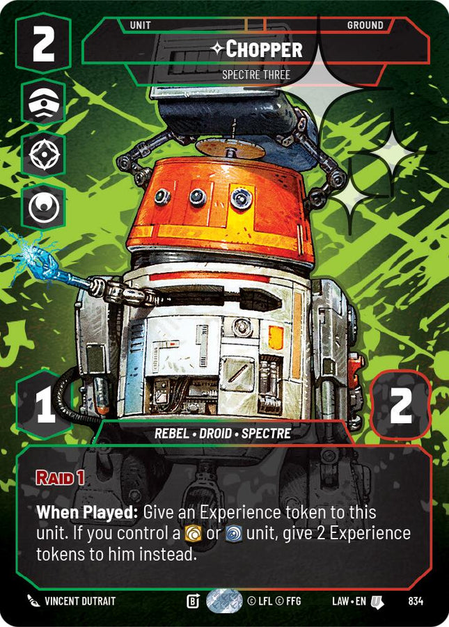 Chopper - Spectre Three (Prestige Foil) (834) (834) [A Lawless Time]