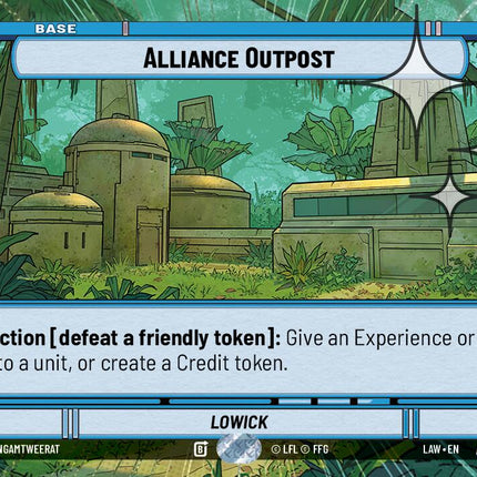 Alliance Outpost (529) (Hyperspace Foil) (529) [A Lawless Time]