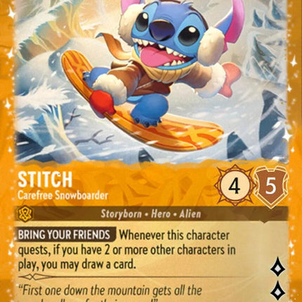 Stitch - Carefree Snowboarder (42) [Promo Cards]