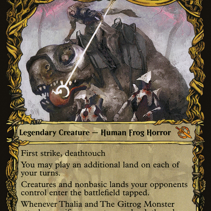 Thalia and The Gitrog Monster (Showcase Planar Booster Fun) [March of the Machine]