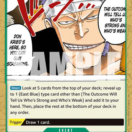 The Outcome Will Tell Us Who's Strong and Who's Weak [Adventure on Kami's Island]