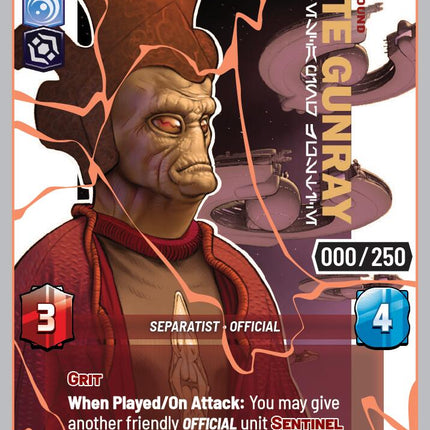 Nute Gunray - Escaping Justice (1130) (Serialized) (Rose Gold) (1130) [Secrets of Power]
