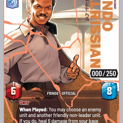 Lando Calrissian - Trust Me (1141) (Serialized) (Rose Gold) (1141) [Secrets of Power]