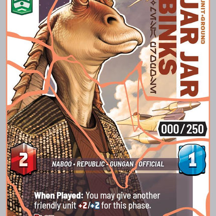 Jar Jar Binks - Mesa Propose (1143) (Serialized) (Rose Gold) (1143) [Secrets of Power]