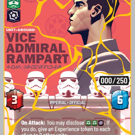 Vice Admiral Rampart - On Schedule (1133) (Serialized) (Gold) (1133) [Secrets of Power]