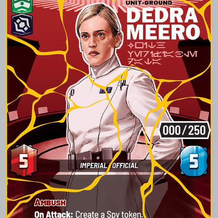 Dedra Meero - With Verifiable Data (1135) (Serialized) (Gold) (1135) [Secrets of Power]