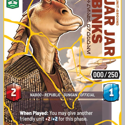 Jar Jar Binks - Mesa Propose (1143) (Serialized) (Gold) (1143) [Secrets of Power]