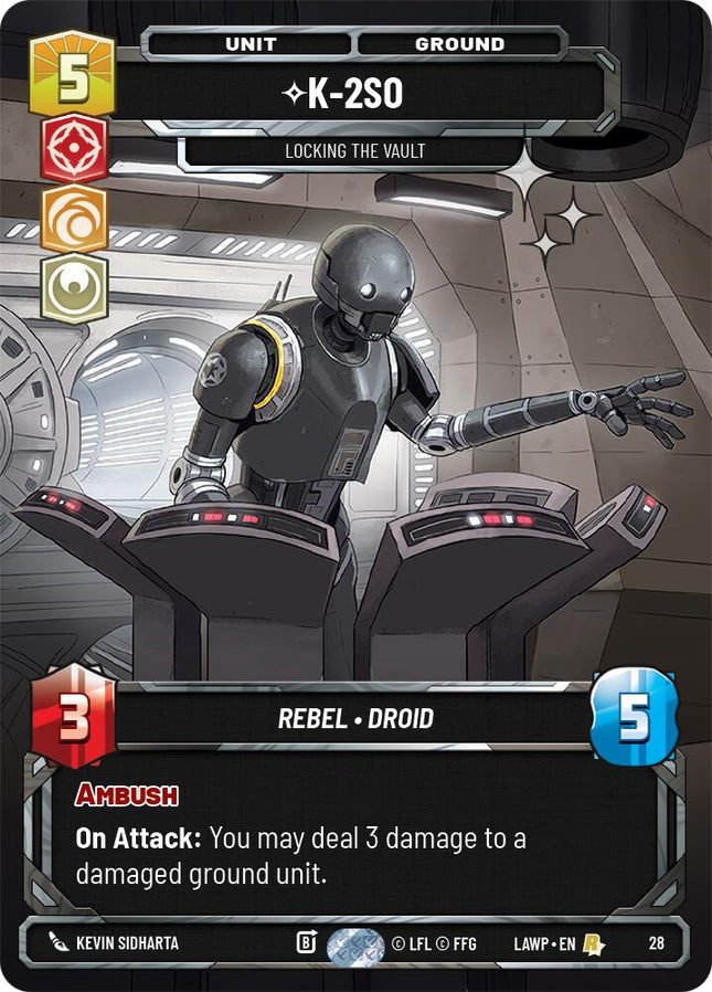 K-2S0 - Locking the Vault (28) (Foil) (28) [A Lawless Time: Weekly Play]