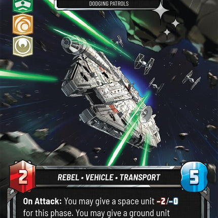 Millennium Falcon - Dodging Patrols (25) (Foil) (25) [A Lawless Time: Weekly Play]