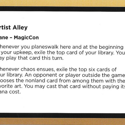 Artist Alley (Black Lotus Unknown Planechase) [Oversize Cards]