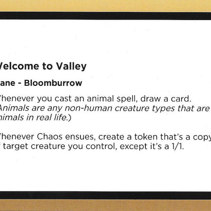 Welcome to Valley (Black Lotus Unknown Planechase) [Oversize Cards]