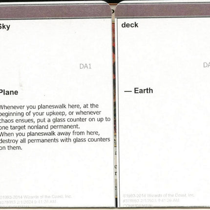 Sky Deck (Black Lotus Unknown Planechase) [Oversize Cards]
